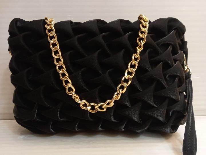 Luxe Twist Satin Clutch Bag