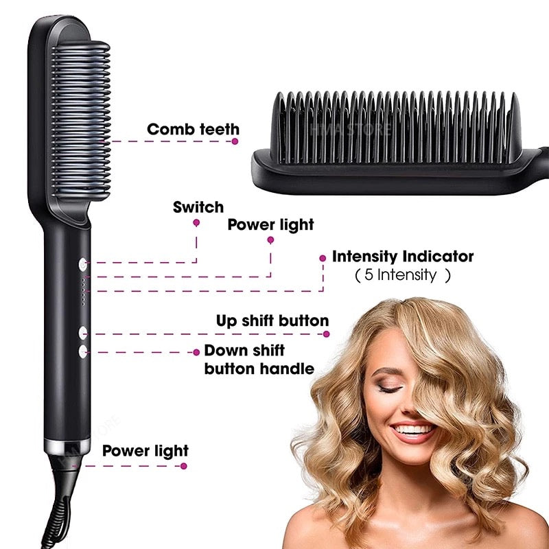 Hair Straightener Comb – Smooth, Sleek, and Safe Styling