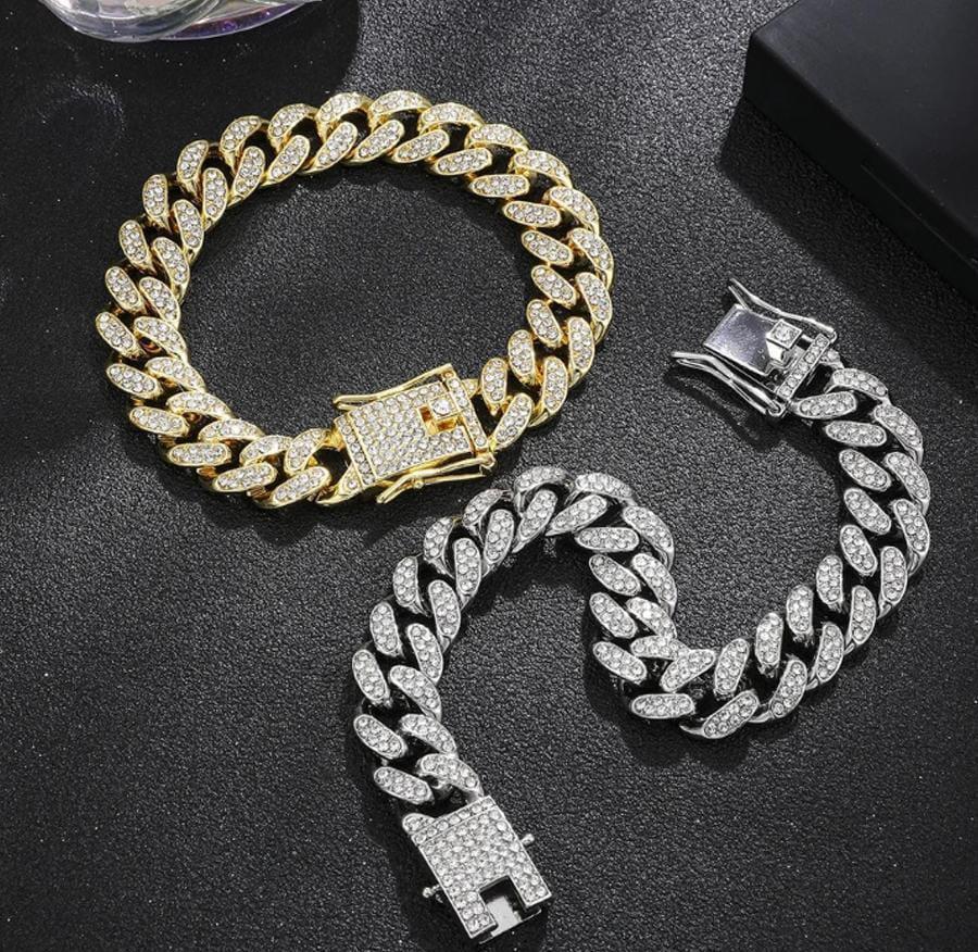 Premium Rhinestone chain bracelet for men