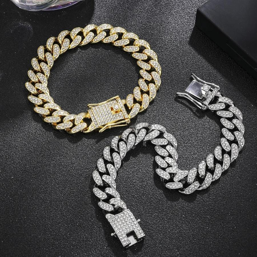 Premium Rhinestone chain bracelet for men
